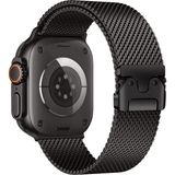 MobaxAksesuar Apple Watch Ultra 1/2/3 49mm Kordon Titanyum Kelebek Klipsli Milano Loop 121 - Ap Ultra 49mm - Siyah