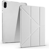 MobaxAksesuar Honor Pad X8B X8A Kılıf Kalem Bölmeli Trifolding Case NDL2-W09/NDL-W09/NDL-L09 - Gri - HNR Pad X8B/X8A