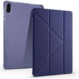 MobaxAksesuar Honor Pad X8B X8A Kılıf Kalem Bölmeli Trifolding Case NDL2-W09/NDL-W09/NDL-L09 - Lacivert - HNR Pad X8B/X8A
