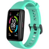 Mobaxaksesuar Huawei Band 6 Kordon 1-1 Uyumlu Silikon Kopçaklı Kordon Turkuaz - Huw Band 6
