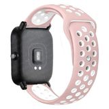 MobaxAksesuar Huawei Honor Magic 2 42MM Kordon Nike Spor Kordon - Pembe - Beyaz - Hnr Mgc 42mm