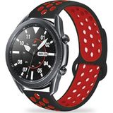 MobaxAksesuar Huawei Honor Magic 2 42MM Kordon Nike Spor Kordon - Siyah - Kırmızı - Hnr Mgc 42mm
