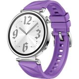 MobaxAksesuar Huawei Watch GT 6/5/4 41mm -GT 5 Pro 42mm Kordon Prizma Fluoroelastomer Strap Kauçuk Kayış 129 - Lila - Huw GT4 41mm