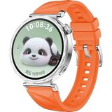 MobaxAksesuar Huawei Watch GT 6/5/4 41mm -GT 5 Pro 42mm Kordon Prizma Fluoroelastomer Strap Kauçuk Kayış 129 - Turuncu - Huw GT4 41mm