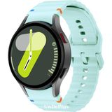MobaxAksesuar Huawei Watch GT 6/5/4 41mm -GT 5 Pro 42mm Üniversal Akıllı Saat 18mm Kordon Dekoratif Örgü Çizgili Spor Silikon Kayış - Uni 18mm - Açık Yeşil