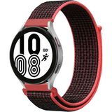 MobaxAksesuar Huawei Watch GT 6/5/4/3/2 Pro 46mm Ultimate SE Elite Kordon Hasır Band - Kırmızı - Siyah - Huw 22mm