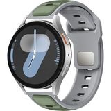 MobaxAksesuar Huawei Watch GT 6/5/4/3/2 Pro 46mm Ultimate SE Elite Kordon Oval Silikon Desen Renkli Band 135 - Açık Yeşil - Gri - Huw 22mm
