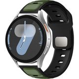 MobaxAksesuar Huawei Watch GT 6/5/4/3/2 Pro 46mm Ultimate SE Elite Kordon Oval Silikon Desen Renkli Band 135 - Koyu Yeşil - Siyah - Huw 22mm