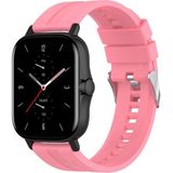 MobaxAksesuar Huawei Watch GT 6/5/4/3/2 Pro 46mm Ultimate SE Elite Kordon Silikon Dalga Desen Şerit Band 23 - Koyu Pembe - Huw 22mm