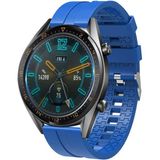 MobaxAksesuar Huawei Watch GT 6/5/4/3/2 Pro 46mm Ultimate SE Elite Kordon Silikon Dalga Desen Şerit Band 23 - Saks Mavi - Huw 22mm