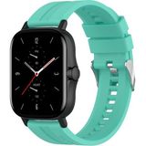 MobaxAksesuar Huawei Watch GT 6/5/4/3/2 Pro 46mm Ultimate SE Elite Kordon Silikon Dalga Desen Şerit Band 23 - Turkuaz - Huw 22mm