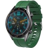 MobaxAksesuar Huawei Watch GT 6/5/4/3/2 Pro 46mm Ultimate SE Elite Kordon Silikon Dalga Desen Şerit Band 23 - Yeşil - Huw 22mm