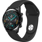 MobaxAksesuar Huawei Watch GT 6/5/4/3/2 Pro 46mm Ultimate SE Elite Kordon Silikon Spor Band - Siyah - Huw 22mm