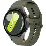 MobaxAksesuar Huawei Watch Gt Gt2 Gt3 Gt4 42MM/HONOR Magic 2 20MM Kordon Dekoratif Örgü Çizgili Spor Silikon Kayış - Huw 20mm - Koyu Yeşil