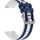 MobaxAksesuar Huawei Watch Gt Gt2 Gt3 Gt4 42MM/HONOR Magic 2 (20MM) Kordon Gt5 Seri Lansman Kordon 128 - Huw 20mm - Lacivert - Beyaz