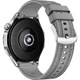 MobaxAksesuar Huawei Watch Gt Gt2 Gt3 Gt4 42MM/HONOR Magic 2 Kordon Lansman Kumaş Dikişli Silikon 102 - Gri - Huw 20mm