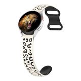 MobaxAksesuar Huawei Watch Gt Gt2 Gt3 Gt4 42mm/Magıc 2/Amazfit 20mm Kordon Leopar Desen Yumuşak Silikon Kordon - Siyah - Starlight - Huw 20mm