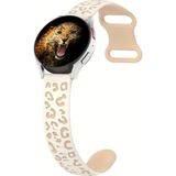 MobaxAksesuar Huawei Watch Gt Gt2 Gt3 Gt4 42mm/Magıc 2/Amazfit 20mm Kordon Leopar Desen Yumuşak Silikon Kordon - Starlight Grey - Huw 20mm