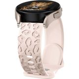 MobaxAksesuar Huawei Watch Gt Gt2 Gt3 Gt4 42MM/MAGIC 2/amazfit 20MM Kordon Leopar Desen Yumuşak Silikon Kordon - Starlight - Huw 20mm