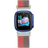 MobaxAksesuar Huawei Watch Gt6 / Gt5 / Gt4 41MM 18MM Kordon Hasır Band Çocuklar - Kırmızı - Kahverengi - Huw GT4 41mm