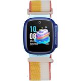 MobaxAksesuar Huawei Watch Gt6 / Gt5 / Gt4 41MM 18MM Kordon Hasır Band Çocuklar - Sarı - Beyaz - Huw GT4 41mm
