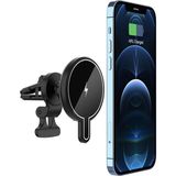 MobaxAksesuar Magsafe Kablosuz Wireless Şarjlı Araç Telefon Tutucu Ayaklı Magnetic iPhone 14 13 12 Pro Max Mini T9
