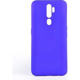 Mobaxaksesuar Oppo A9 2020 Kılıf Soft Mat Premier Case - Saks Mavi