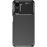 MobaxAksesuar Realme 10 4g Kılıf Karbon Silikon Case Kapak - Siyah