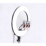 MobaxAksesuar Ring Light Youtuber Tictok Makyaj Işıklı Telefon Tutucu 54CM Foldable + 2.2m Tripod - Siyah