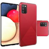 MobaxAksesuar Samsung Galaxy A02S Kılıf Şeffaf Silikon Hibrit Case - Glx A02S