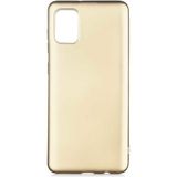 Mobaxaksesuar Samsung Galaxy A02S Kılıf Soft Mat Premier Case - Gold
