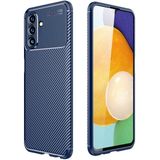 MobaxAksesuar Samsung Galaxy A04S Kılıf Karbon Silikon Case Kapak - Lacivert - Glx A04s