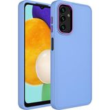 MobaxAksesuar Samsung Galaxy A04S Kılıf Metal Çerçeve Lansman Silikon Kapak - Lila