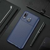 MobaxAksesuar Samsung Galaxy A10S Kılıf Karbon Silikon Case - Lacivert - Glx A10s