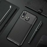 MobaxAksesuar Samsung Galaxy A10S Kılıf Karbon Silikon Case Siyah - Glx A10s