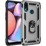MobaxAksesuar Samsung Galaxy A10S Kılıf Yüzüklü Zırh Tank Vega - Gri - Glx A10s
