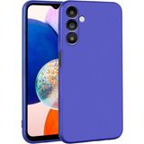 MobaxAksesuar Samsung Galaxy A14 Kılıf Soft Mat Premier Case Kapak - Saks Mavi