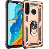 MobaxAksesuar Samsung Galaxy A20S Kılıf Yüzüklü Zırh Tank Vega - Gold - Glx A20s