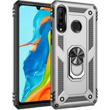 MobaxAksesuar Samsung Galaxy A20S Kılıf Yüzüklü Zırh Tank Vega - Gri - Glx A20s