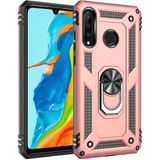MobaxAksesuar Samsung Galaxy A20S Kılıf Yüzüklü Zırh Tank Vega - Rose Gold - Glx A20s