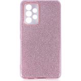 Mobaxaksesuar Samsung Galaxy A53 5g Kılıf Simli Parlak Shining Kapak - Pembe