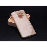 MobaxAksesuar Samsung Galaxy A6 2018 Kılıf Simli Parlak Shining Kapak Gold