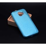 MobaxAksesuar Samsung Galaxy A6 2018 Kılıf Simli Parlak Shining Kapak Mavi