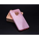 MobaxAksesuar Samsung Galaxy A6 2018 Kılıf Simli Parlak Shining Kapak Rose Gold