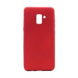 Mobaxaksesuar Samsung Galaxy A8 Plus 2018 Kılıf Soft Mat Premier Case - Kırmızı
