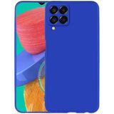 MobaxAksesuar Samsung Galaxy M33 Kılıf Soft Mat Premier Case Kapak - Saks Mavi