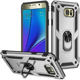 MobaxAksesuar Samsung Galaxy Note 5 Kılıf Yüzüklü Zırh Tank Vega - Gri - Glx Note5