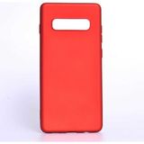 Mobaxaksesuar Samsung Galaxy S10 Kılıf Soft Mat Premier Case - Kırmızı