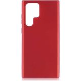 MobaxAksesuar Samsung Galaxy S22 Ultra Kılıf Soft Mat Premier Case Kapak Kırmızı