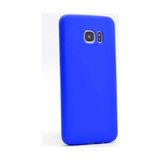 Mobaxaksesuar Samsung Galaxy S7 Edge Kılıf Soft Mat Premier Case - Saks Mavi